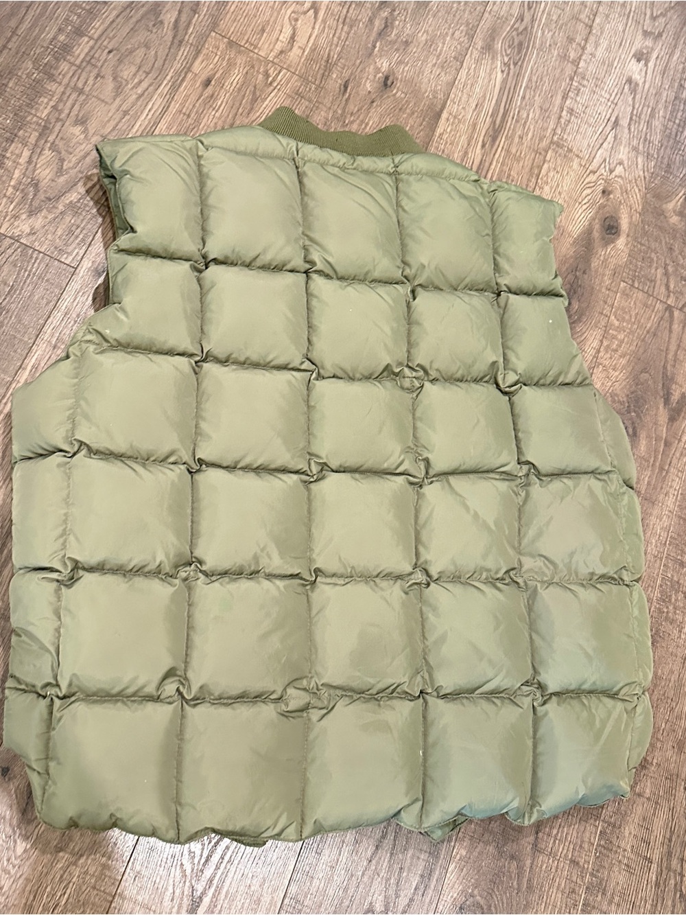 Vintage Cabelas Premier Northern Goose Down Vest Mens XL Tall Olive Old Label - Picture 4 of 16